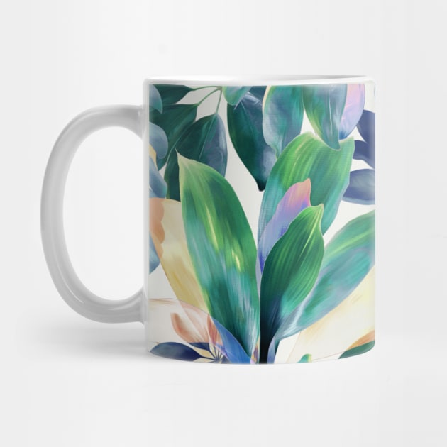 Pastel Summer Tropical Emerald Jungle by micklyn